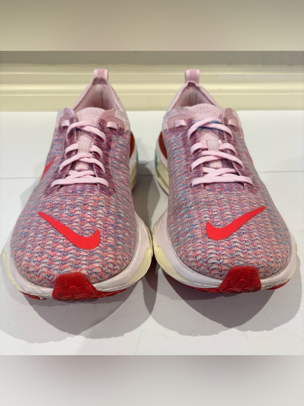 Nike ZoomX Invincible Run Flyknit 3 Womens 9.5 Pink Running Shoes DR2660-600 - Picture 3 of 10
